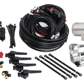 Air Lift Performance 3H (3/8 Air Line 4 Gal 7-Port  Raw Aluminum Tank VIAIR 444C Comp) 27699