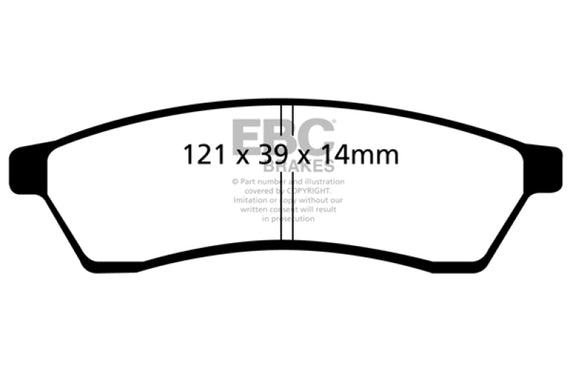 EBC 04-06 Chevrolet Epica 2.5 Greenstuff Rear Brake Pads DP21751