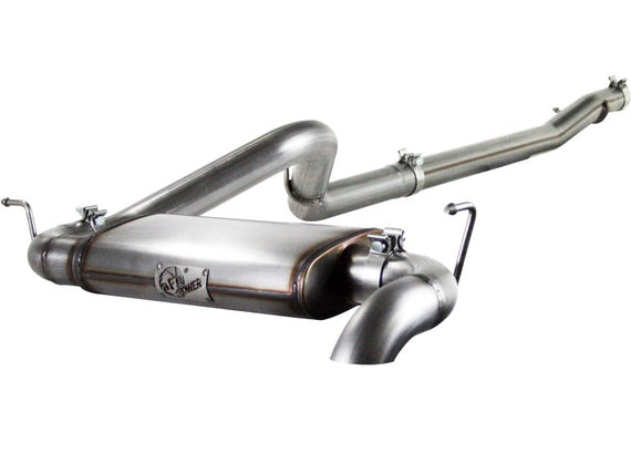 aFe MACHForce XP Exhausts Cat-Back/Hi Tuck SS-409 EXH CB/HT Jeep Wrangler 2 Dr 2012 V6-3.6L 49-46221