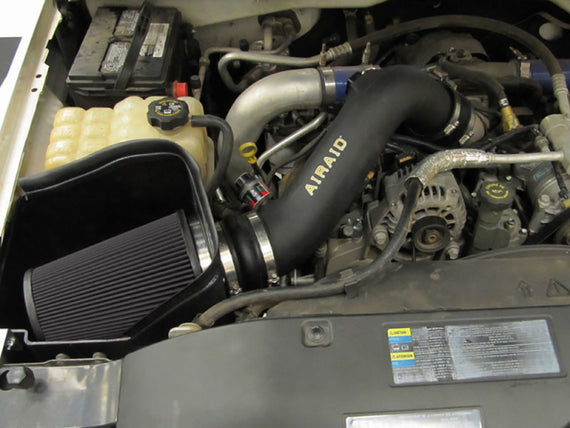 Airaid 01-04 GM 2500/3500 Pickup / 6.6L DSL MXP Intake System w/ Tube (Dry / Black Media) 202-266