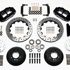 Wilwood Narrow Superlite 6R Front Hub Kit 12.88in Drilled 1968-1969 Mustang Disc Spindle 140-10219-D