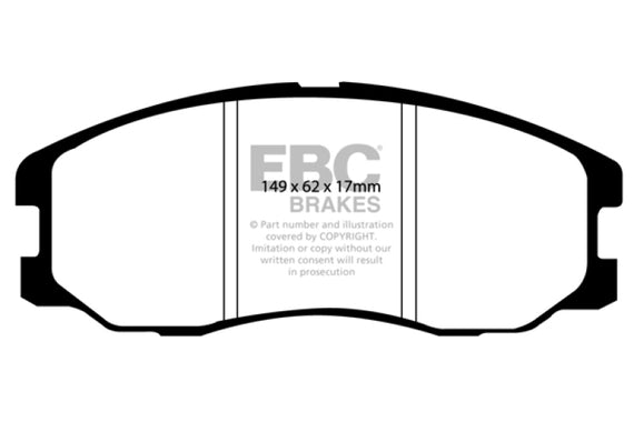 EBC 07-09 Chevrolet Equinox 3.4 Yellowstuff Front Brake Pads DP41975R