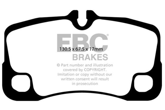 Disc Brake Pad Set-Turbo, Turbo Rear EBC Brake DP31930C fits 09-11 Porsche 911 DP31930C