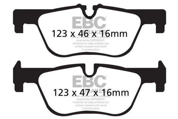 EBC 14+ BMW 228 Coupe 2.0 Turbo ATE calipers Ultimax2 Rear Brake Pads UD1613