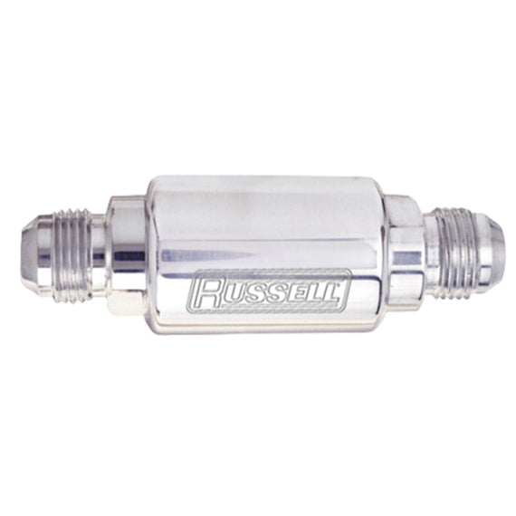 Russell Performance Polished Aluminum (3in Length 1-1/4in dia. -6 x 3/8in male NPT inlet/outlet) 650200