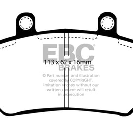 EBC 85-93 Volvo 740 2.1 (Bendix) Greenstuff Front Brake Pads DP2800