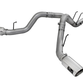 aFe LARGE BORE HD 4in 409-SS DPF-Back Exhaust w/Polished Tip 11-14 Ford Diesel Trucks V8-6.7L (td) 49-43065-P