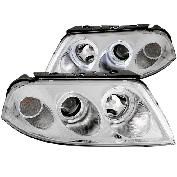 Anzo 121358 Chrome G2 Projector with Halogen Bulbs Headlights for 01-05 Passat 121358