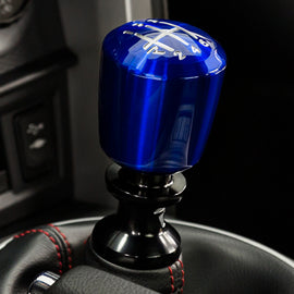 Raceseng Ashiko Shift Knob (Gate 6 Engraving) M8x1.25mm Adapter - Blue Translucent 08311BLT-08016-081105
