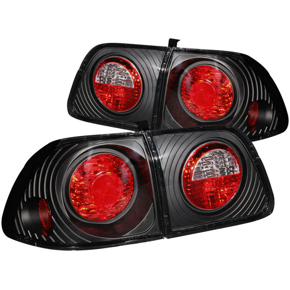 Anzo 221068 Pair of Red/White Halogen Bulbs Tail Lights for 99-00 Civic 4DR 221068