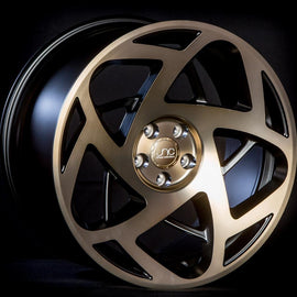 JNC 047 MATTE BLACK MACHINE BRONZE FACE 17x9.5 4X100/4X114.3 +35 WHEEL/RIM