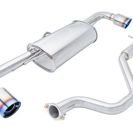 Megan Axle Back Exhaust for Audi TT 3.2L AWD 08-09 Dual 4 Blue Tips OE-RS Style MR-ABE-AT0832Q
