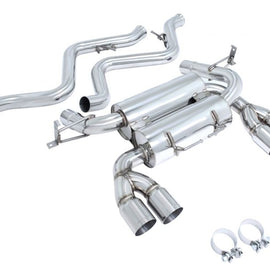 Megan Axle Back Exhaust for BMW M3 2008-2011, 4Door SS Tips MR-ABE-BE90M34D-SS