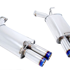 Megan Axle Back Exhaust for Infiniti M35/M45 06-10 RWD/AWD Burnt Roll Tips MR-ABE-IM05-VO