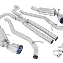 Megan OE-RS Cat-Back Exhaust for Chevrolet Camaro SS 10-13 6.2L V8 LS3 Burnt Tip MR-CBS-CCA10-VO