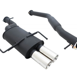 Megan Racing Catback Exhaust System for Nissan 240SX 95-98 3" Pipe Black dual MR-CBS-NS14T2B