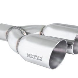 Megan Racing universal Stainless Twin Roll 3.5" Tips (Driver Side), 2.5" MR-UT-TRT-DS
