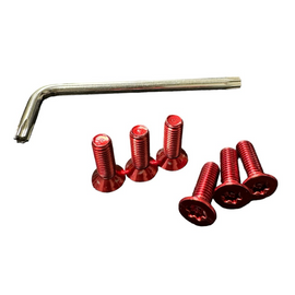 NNR Stainless Anti-Theft Steering Wheel Screw 16mm Red for Nardi/NRG/MOMO NNR-SWSLL-RED