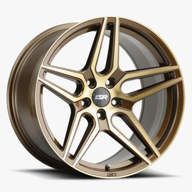 ESR 18X10.5 5X108 (CUSTOM DRILL) +22 72.56 GLOSS BRUSHED BRONZE RF15 80551422 80551422 RF15BCB 5X108