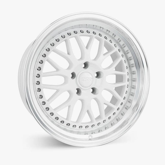 ESR 18X9.5 5X100 +22 72.56 GLOSS WHITE MACHINE LIP SR01 89550022 SR01WHT-ML 89550022 SR01WHT-ML