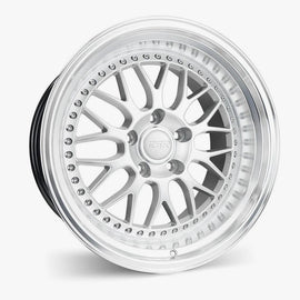 ESR 18X8.5 5X114.3 (Custom Drill) +30 66.6 HYPER SILVER MACHINE LIP SR01 88551230 SR01HS-ML 5X114