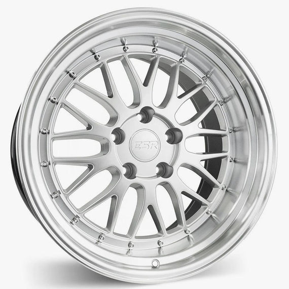 ESR 18X9.5 5X114.3 +22 72.56 HYPER SILVER MACHINE LIP SR05 89551422 SR05HS-ML 89551422 SR05HS-ML