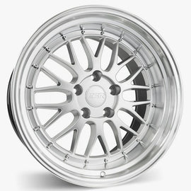 ESR 18X10.5 5X120.6 (CUSTOM DRILL) +22 72.56 HYPER SILVER MACHINE LIP SR05 80551422 SR05HS-ML 5X120.6