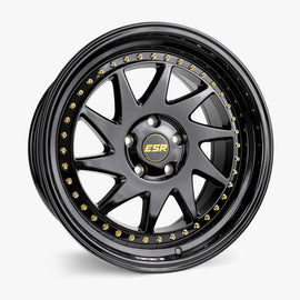 ESR SR09 18X8.5 5X114.3 +30 GLOSS BLACK FACE GLOSS BLACK LIP Wheel/Rim 88551430 SR09GBLK