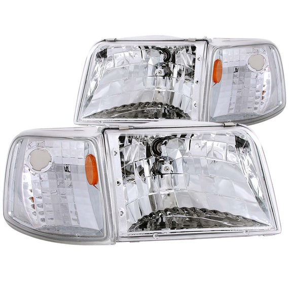 ANZO USA 111119 Crystal Clear Headlight Assembly 111119