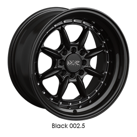 XXR 002.5 15x8 4-100/4-4.5 +20 Black Wheel/Rim