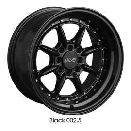 XXR 002.5 16x8 4-100/4-4.5 +20 Black Wheel/Rim