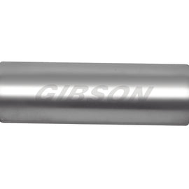 Gibson SFT Superflow Offset/Offset Round Muffler - 6x24in/2.5in Inlet/2.5in Outlet - Stainless 788500S
