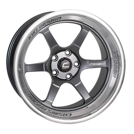 COSMIS RACING XT-006R 18X9.5 +10MM 5X114.3 GUN METAL W/MACHINED LIP 1 WHEEL/RIMS