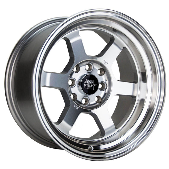 MST Time Attack 15x8.0 4x100/4x114.3 0 73.1 Machined Wheel/Rim 01T-5816-0-MAC