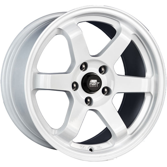 MST MT01 17x9.0 5x114.3 35 73.1 Glossy White Wheel/Rim 01-7965-35-WHT