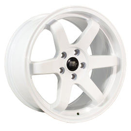 MST MT01 18x9.5 5x114.3 35 73.1 Glossy White Wheel/Rim 01-89565-35-WHT