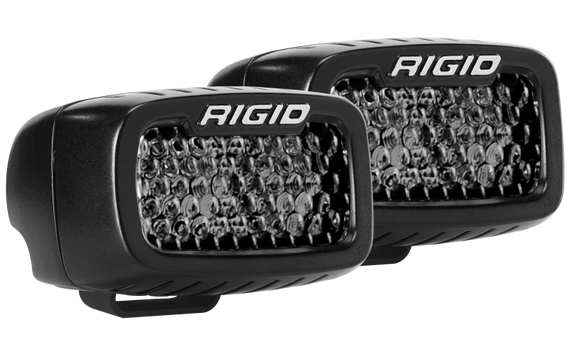 Rigid Industries SR-M Series PRO Midnight Edition - Spot - Diffused - Pair 902513BLK