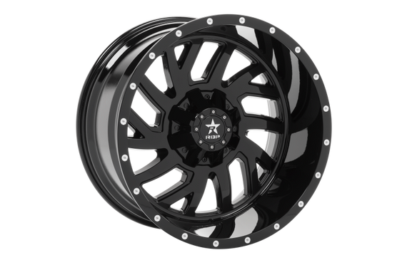 RBP 65R Glock 22x12 8x170 BP / 4.75 BS -44mm Offset 125mm CB (Hub Centric) Gloss Black Wheel 65R-2212-87-44FB