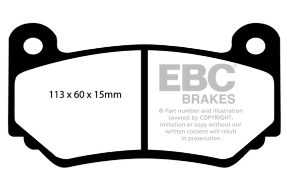 EBC 08-11 Lotus Exige 1.8 Supercharged (240) Greenstuff Front Brake Pads DP21377