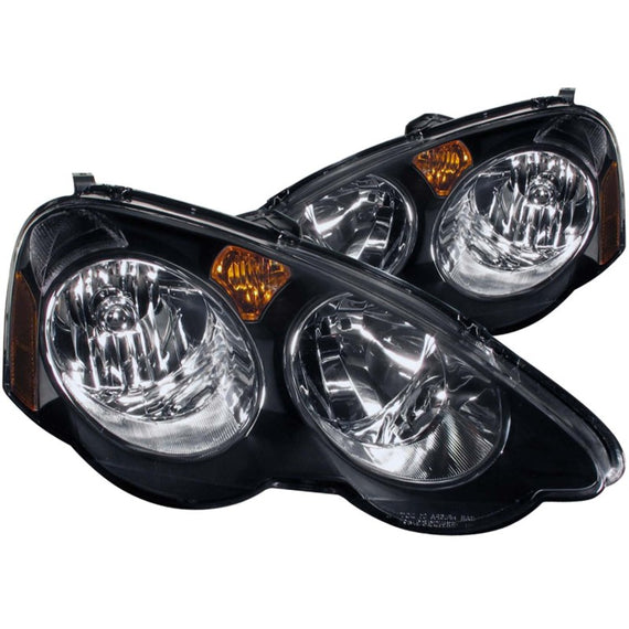 ANZO for 2002-2004 Acura Rsx Crystal Headlights Black - anz121209 121209