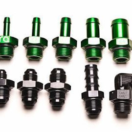 RADIUM ENGINEERING 8AN 2 PIECE PUSH-LOK HOSE END STRAIGHT 14-0142