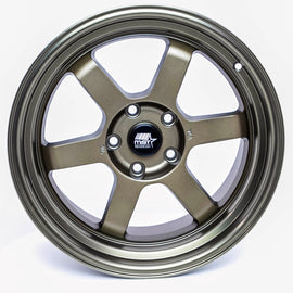 MST Time Attack 17x9.0 4x100 20 73.1 Matte Bronze w/Bronze Machined Lip 01T-7949-20-BRBL