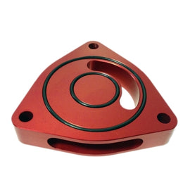 Torque Solution Blow Off BOV Sound Plate (Red): Dodge Neon SRT-4 03-05 TS-GEN-002R-3