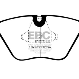 EBC DP3689/2C - Redstuff Ceramic Low Dust Front Brake Pads DP3689/2C