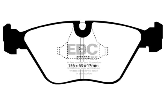 EBC DP3689/2C - Redstuff Ceramic Low Dust Front Brake Pads DP3689/2C