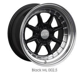 XXR 002.5 15x8 4-100/4-4.5 +0 Black / ML Wheel/Rim