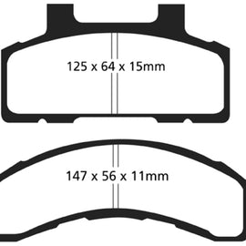 EBC 90-91 Chevrolet Lumina APV 3.1 Greenstuff Front Brake Pads DP61240