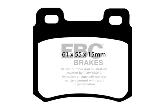 EBC 94-95 Mercedes-Benz C220 (W202) 2.2 Redstuff Rear Brake Pads DP3671C