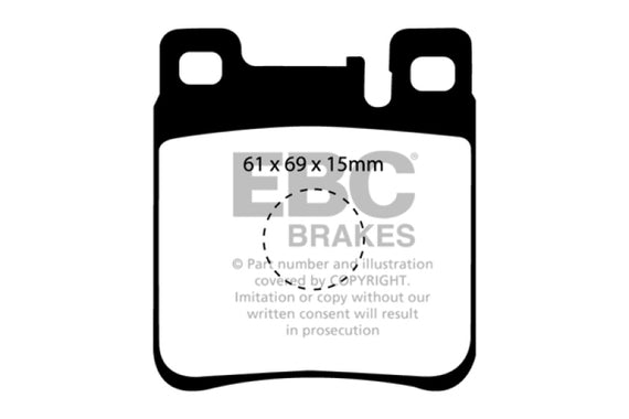 EBC DP4887R YELLOWSTUFF ULTIMATE RACE BRAKE PADS - REAR DP4887R