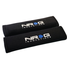 NRG Seat Belt Pads 2.7in. W x 11in. L (Black) Short - 2pc SBP-27BK